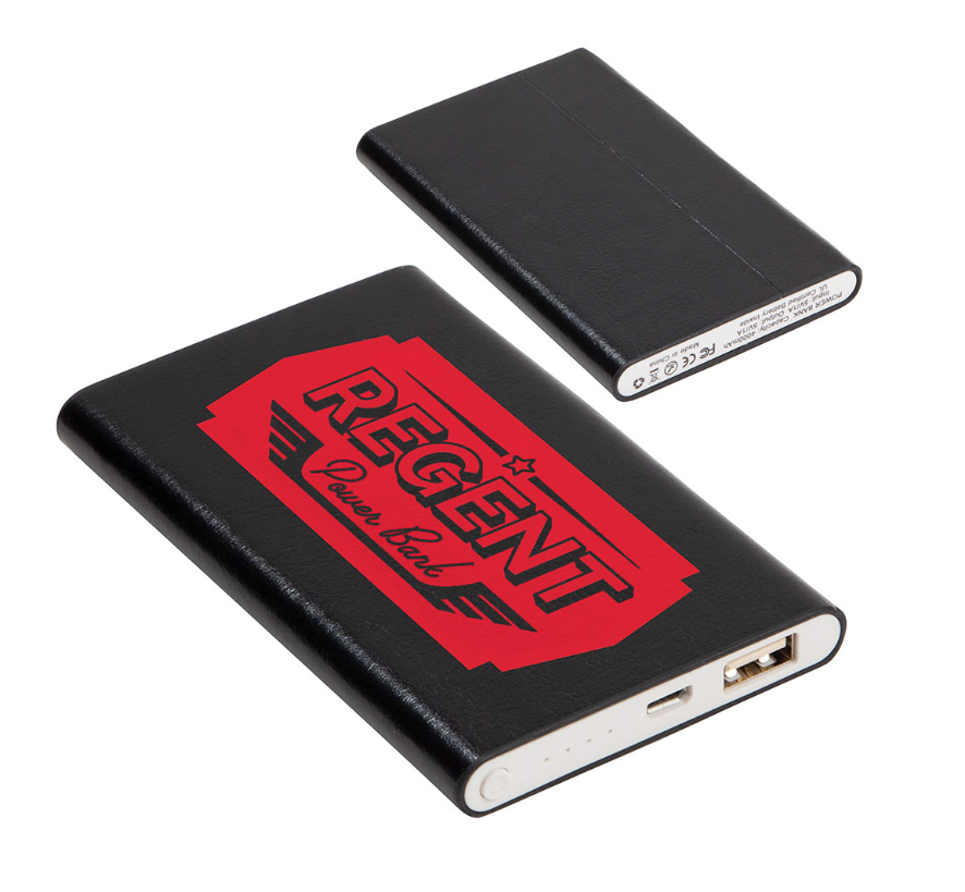 4000 mAh Faux Leather Power Bank