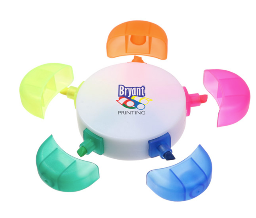 Five Multicolor Highlighter