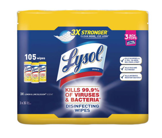 Disinfecting Wipes, Lemon and Lime Blossom